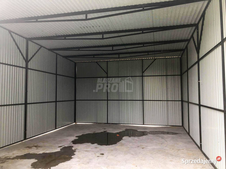 Hala Garaz blaszany 8x6 ścianka działowa Brama Krośniewice