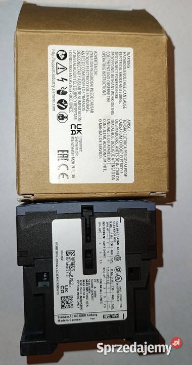 Stycznik Siemens Sirius 3RT2016 2BB42 cewka 24V Produkcja wielkopolskie