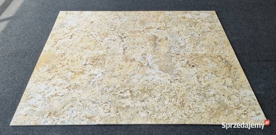 Płytki Madura Gold szczotkowane matowe na balkon Bielawa