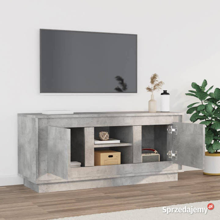 Szafka pod TV szarość betonu 102x35x45 WM819864 mazowieckie