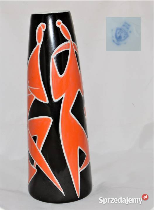 Wazon art deco Dance Zsolnay Trk Jnos Węgry lata Porcelana i szkło Warszawa