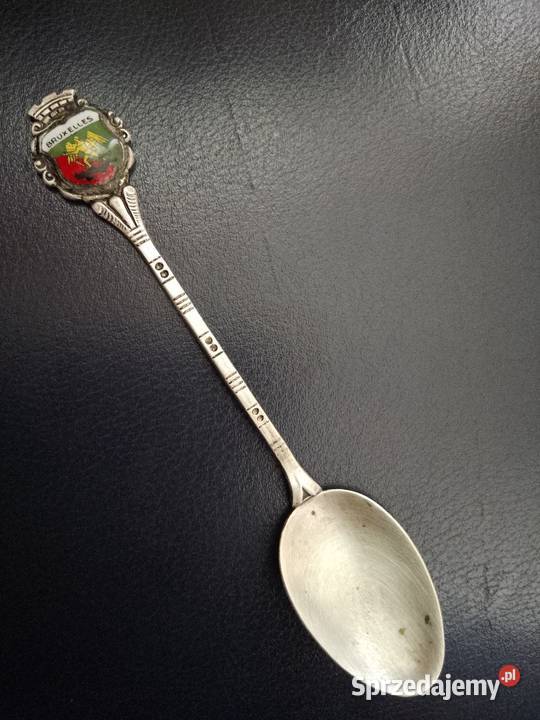 Łyżeczka kolekcjonerska srebrna Antyki kujawsko-pomorskie Nakło nad Notecią sprzedam