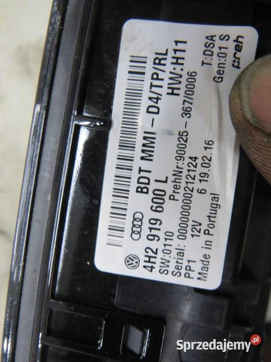 PANEL MMI AUDI A8 D4 4h2919600L