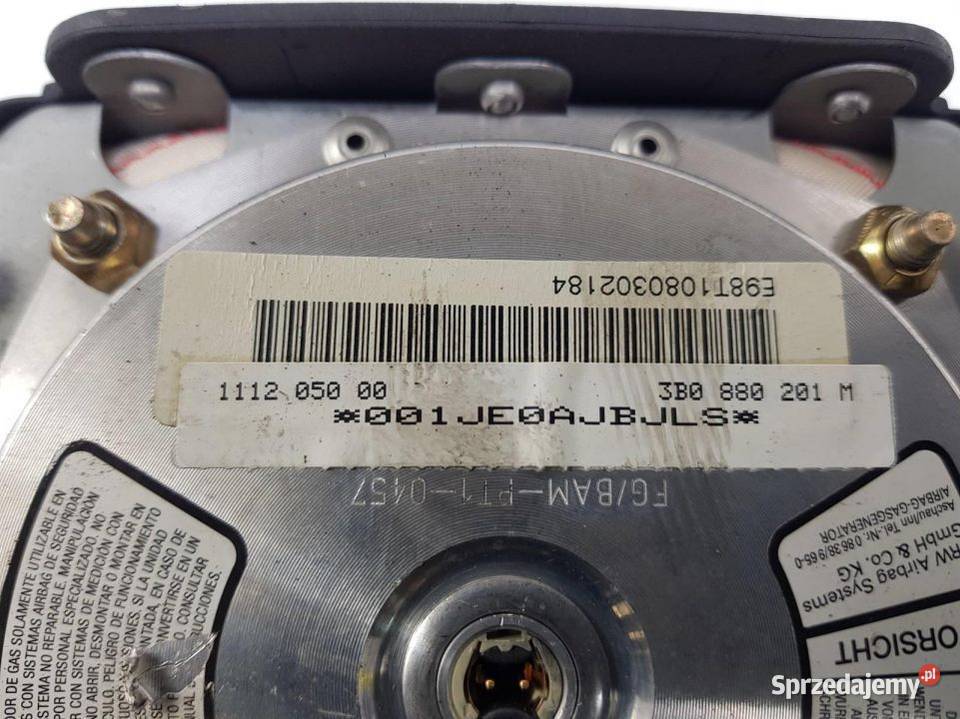 PODUSZKA AIRBAG VOLKSWAGEN PASSAT B5 3B0880201M Lipno