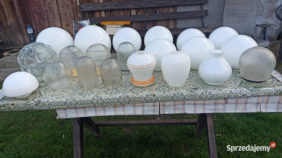 Szklane klosze do lamp i żyrandoli zewwew Wieluń sprzedam