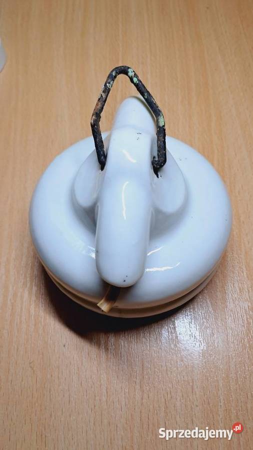 Stara Porcelanowa Oprawa Do Lampy PRL Vintage