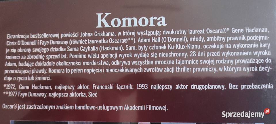 Hity dużego ekranu dramat i sensacja na DVD Filmy Gdańsk