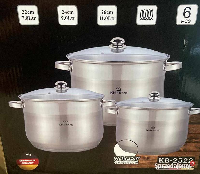 Garnki nierdzewne rosołowe łódzkie Łódź