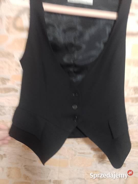 34XS ZARA Czarna kamizelka garniturowa małopolskie Kraków