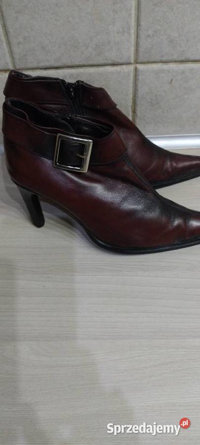 Buty cieniowane ze skóry naturalnej lubelskie Lublin