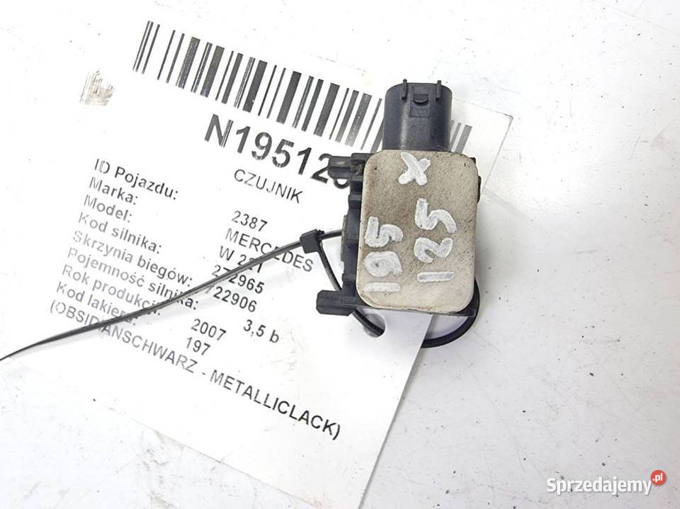 CZUJNIK MERCEDES W 221 0038202926 UDERZENIA osobowe Pozostałe Lipno
