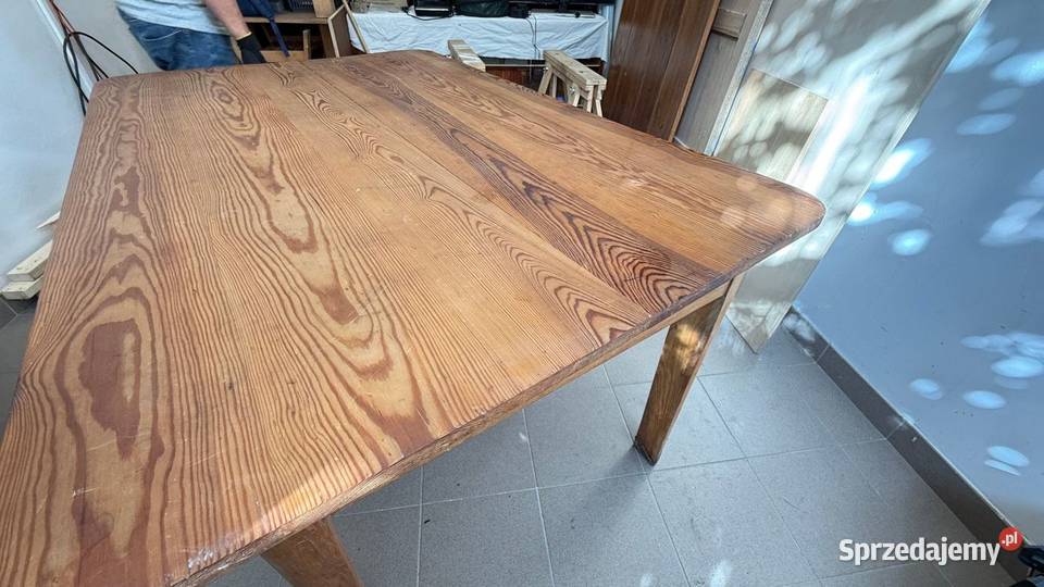 Stół z litego drewna stary 150x90 oryginalny Warszawa