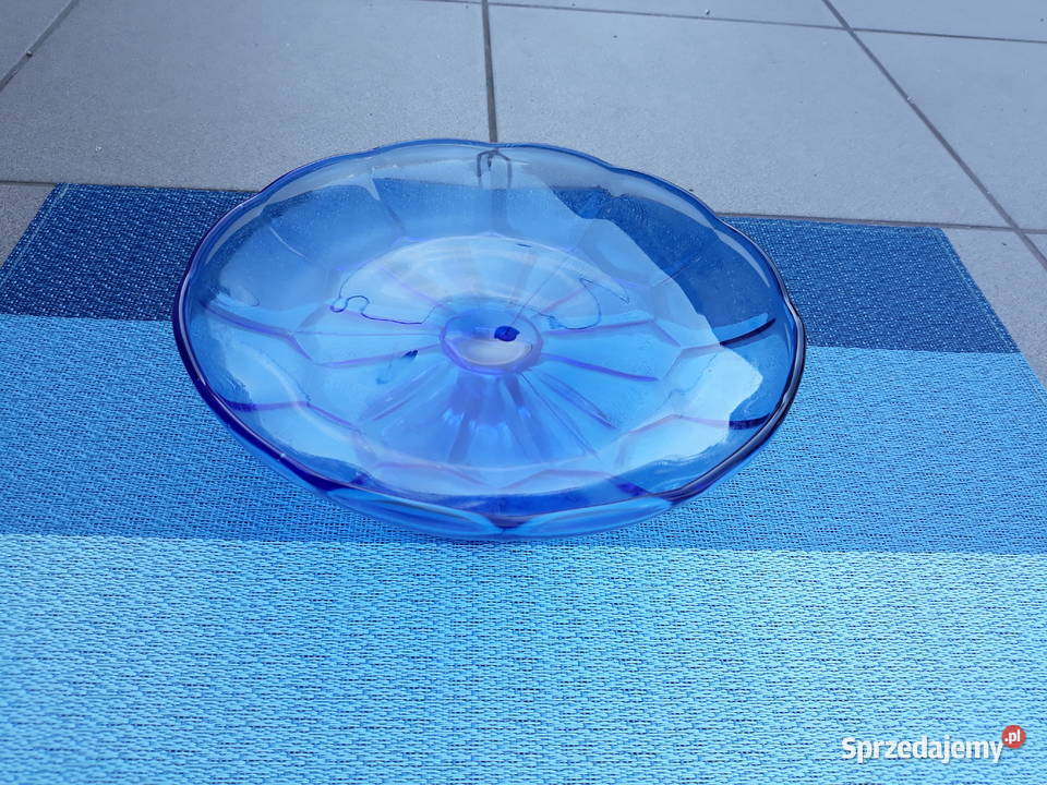 Patera szkło kolorowe Prl Aleksandrów Łódzki