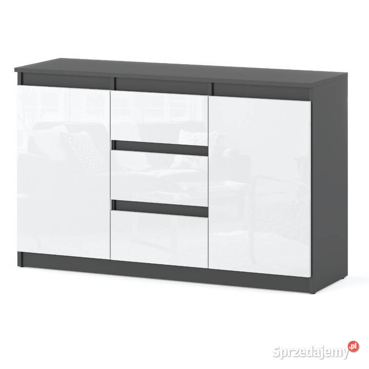 Komoda 3 Szuflady 120 Młodzieżowa Salon 35cm