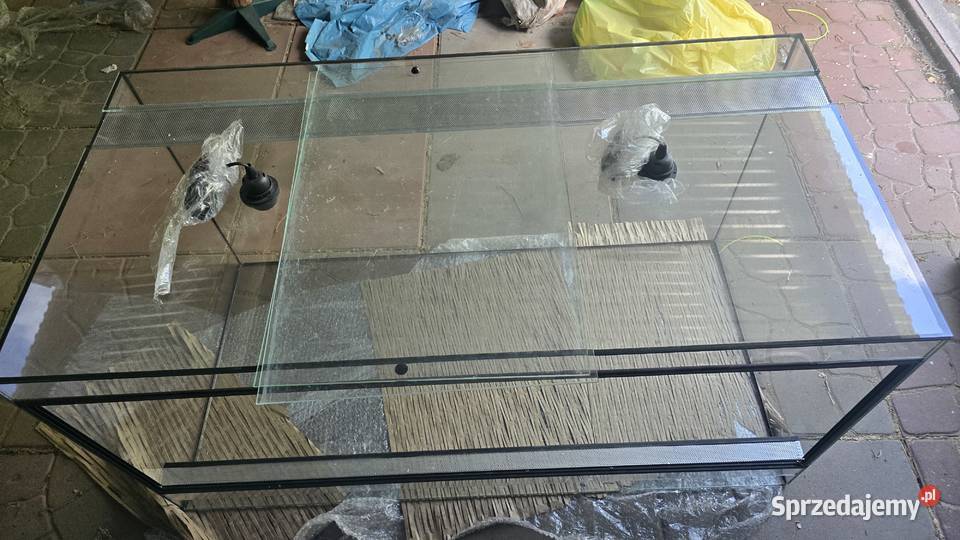 Terrarium szklane 120x60x60 używane Wrocław