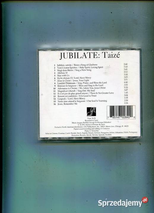 Jubilate Taize Płyta CD CD Szczecin