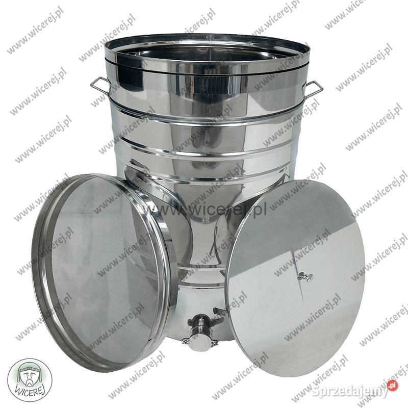 Nierdzewny Odstojnik na miód 150L z Sitem i Jaśliska