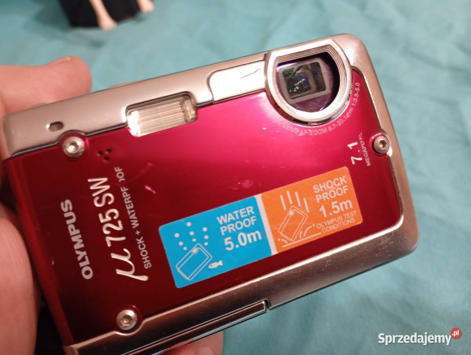 Turystyczny bordowy Olympus mi 725 SW Pancerna Katowice