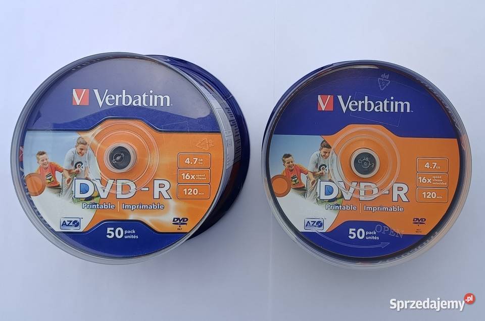 Płyty Verbatim DVDR Cake Box 50 sztuk Printable
