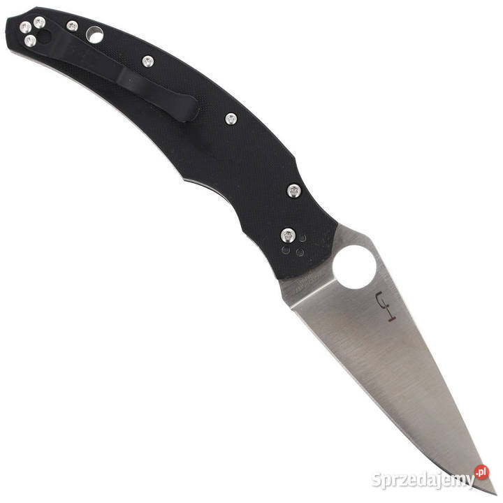 Nóż składany Spyderco Opus Black G10 Plain