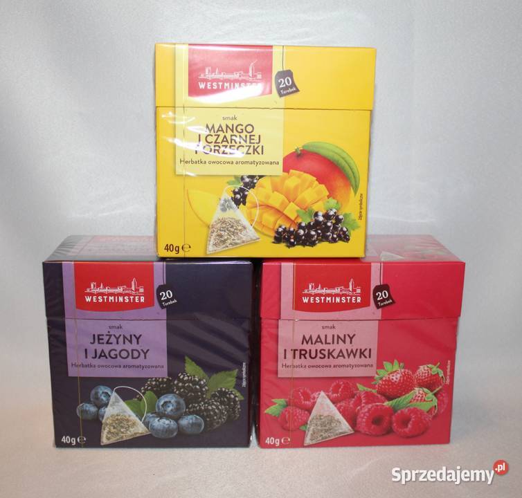 Westminster herbata 20t mango porzeczka jagoda wielkopolskie Stare Miasto sprzedam