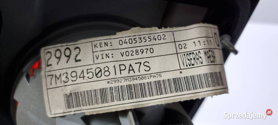 DEKOR LISTWA VOLKSWAGEN SHARAN I LIFT 964981 4J osobowe sprzedam