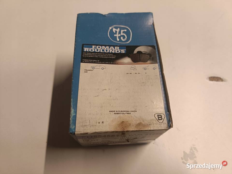 Peugeot 605 PRZEDNIE KLOCKI HAMULCOWE przód Rudka sprzedam