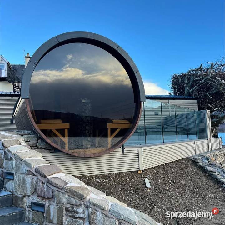 Luksusowa Sauna fińska Beczka ogrodowa 4m Ruska Płock