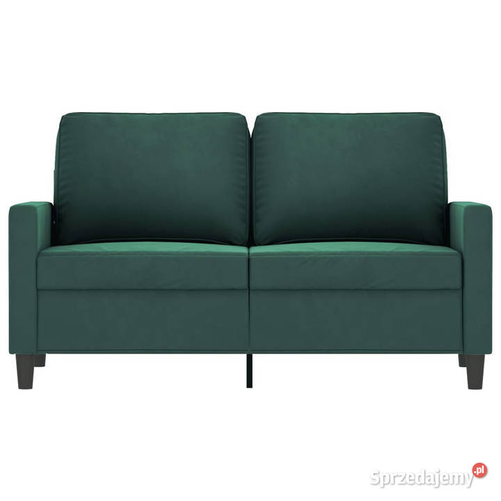 Sofa 2osobowa ciemnozielona 120 tapicerowana Warszawa sprzedam