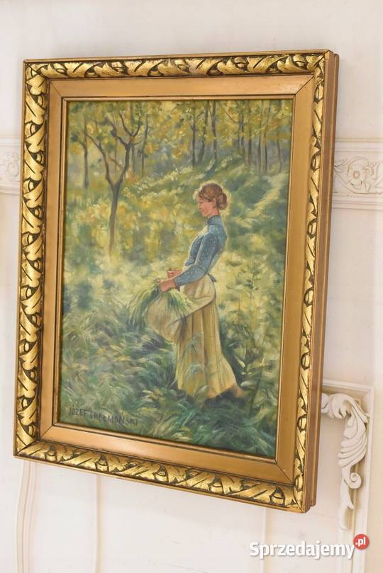 Józef Chełmoński Pejzaż Polskiej Wsi Kobieta z Kraków sprzedam