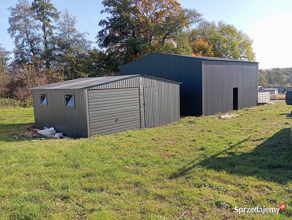 RAL Garaż Blaszany Grafit Wiata Hala Magazyn 72m2 Nowy Targ