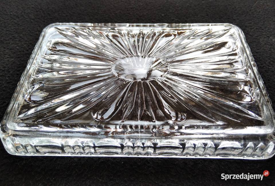 Półmisek kryształowy szkło tacka podstawka Gdańsk