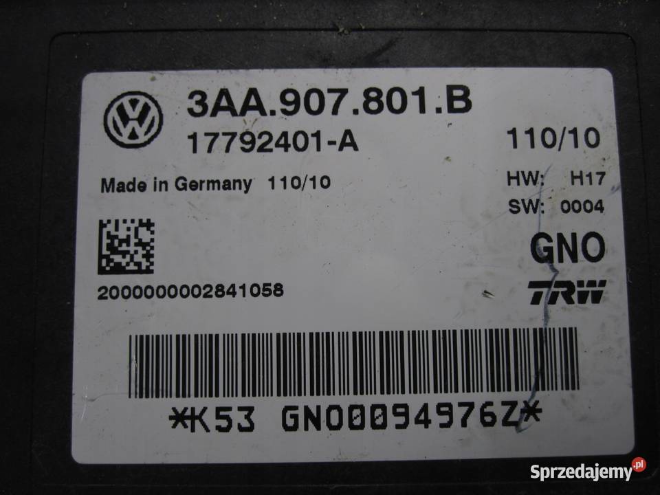 VOLKSWAGEN TIGUAN I 10r moduł hamulca ręcznego Kielce