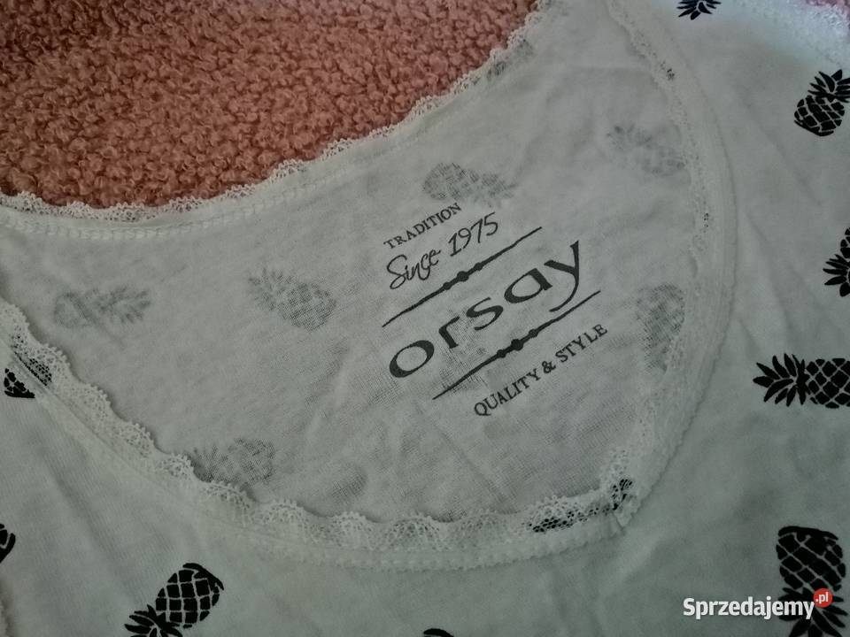 ORSAY bluzka Top z Koronką 100 BAWEŁNA NOWY Leszno
