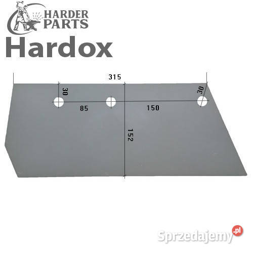 Lemiesz 300ha HARDOX 415084P części do pługa Suwałki