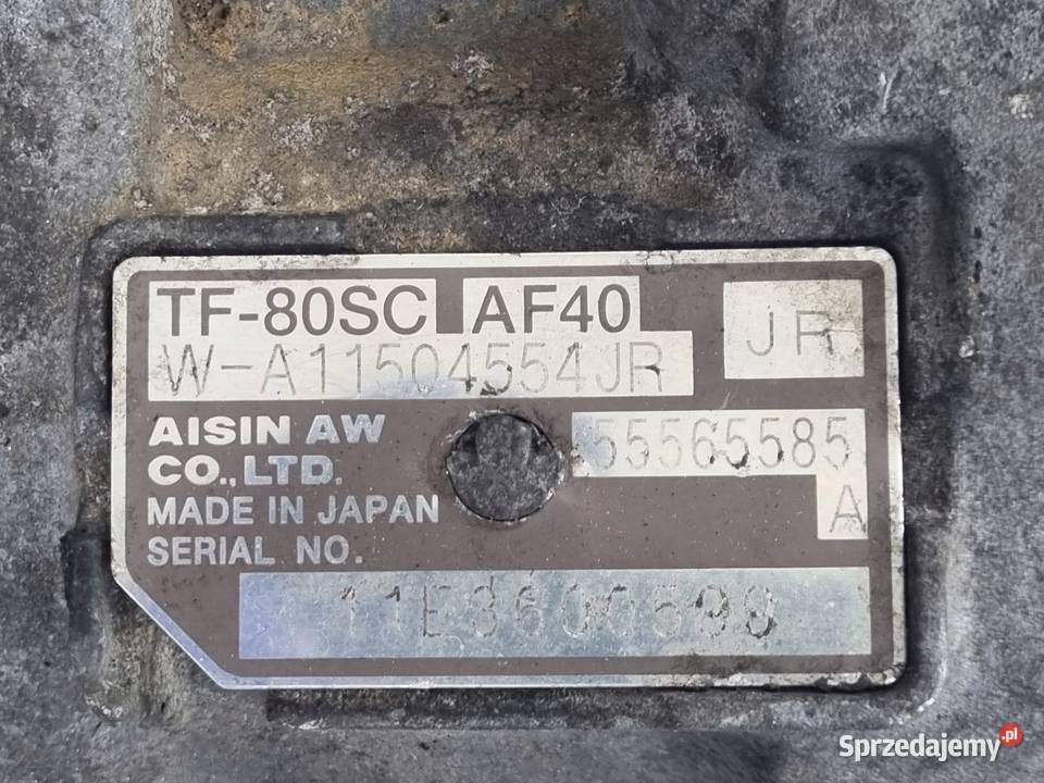 AUTOMATYCZNA SKRZYNIA BIEGÓW Opel Astra IV J 17 Rudka