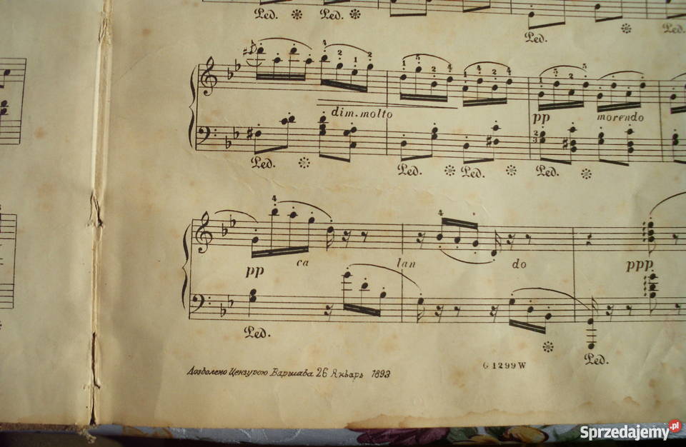 ANTYK Stare nuty oprawiony zbiór ocenzurowany