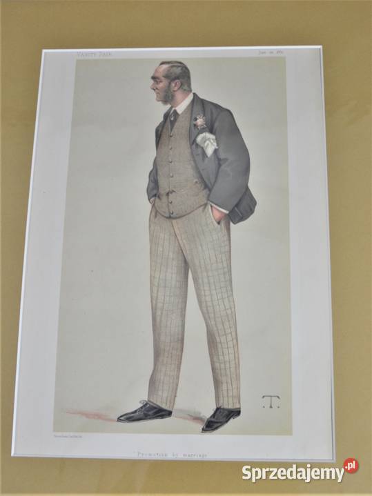 litografia Vincent Brooks karykatura Vanity Fair Warszawa