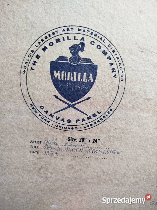 Obraz olejny na płótnie sygnowany 1974 r Melb