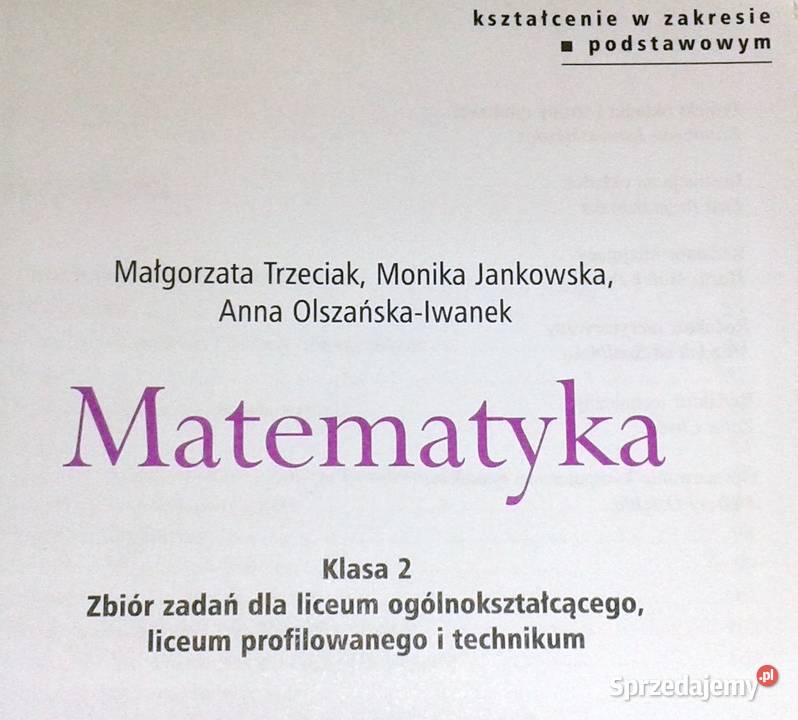 Matematyka 2 Zbiór zadań Zakres podstawowy M lubelskie Chełm