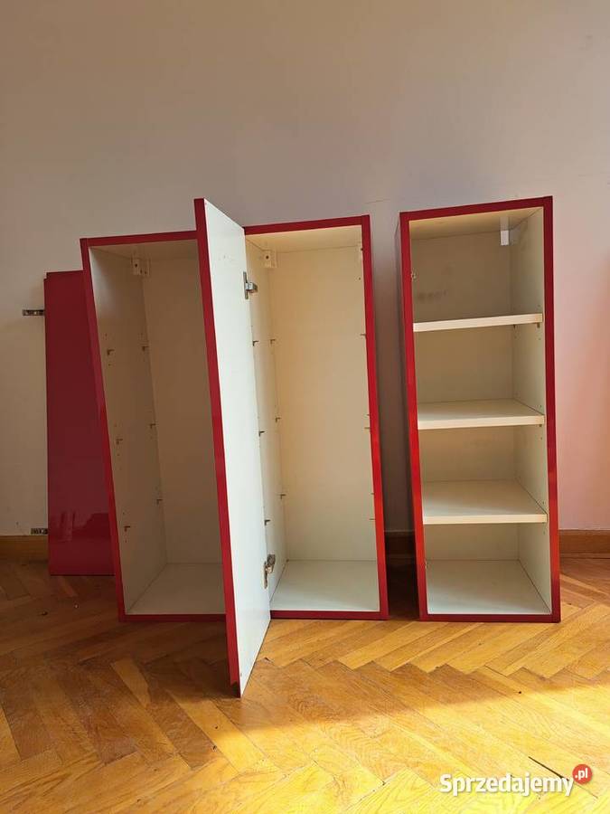 Szafka wisząca lakierowana czerwona mazowieckie Pruszków sprzedam