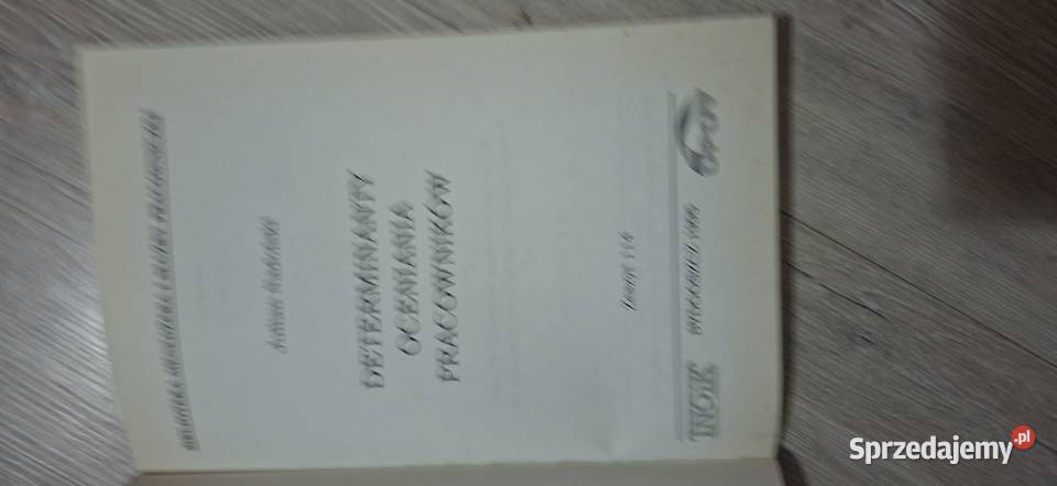 rzadka psychologiczna monografia 1 wydanie 1995 Łęczyca