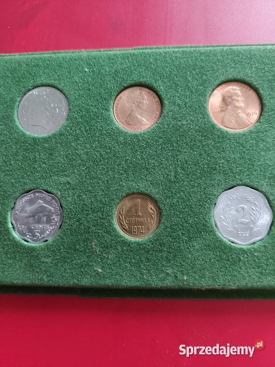 Sprzedam zestaw monet 6szt z lat 70- 20 wieku