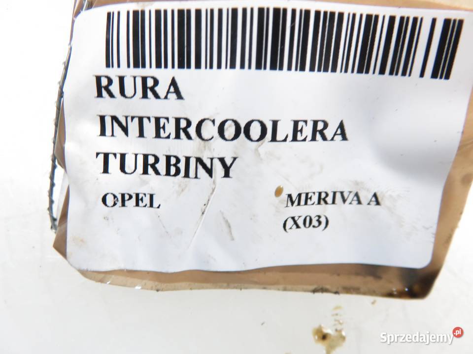 RURA INTERCOOLERA OPEL MERIVA A 17 CDTI 93329873 osobowe