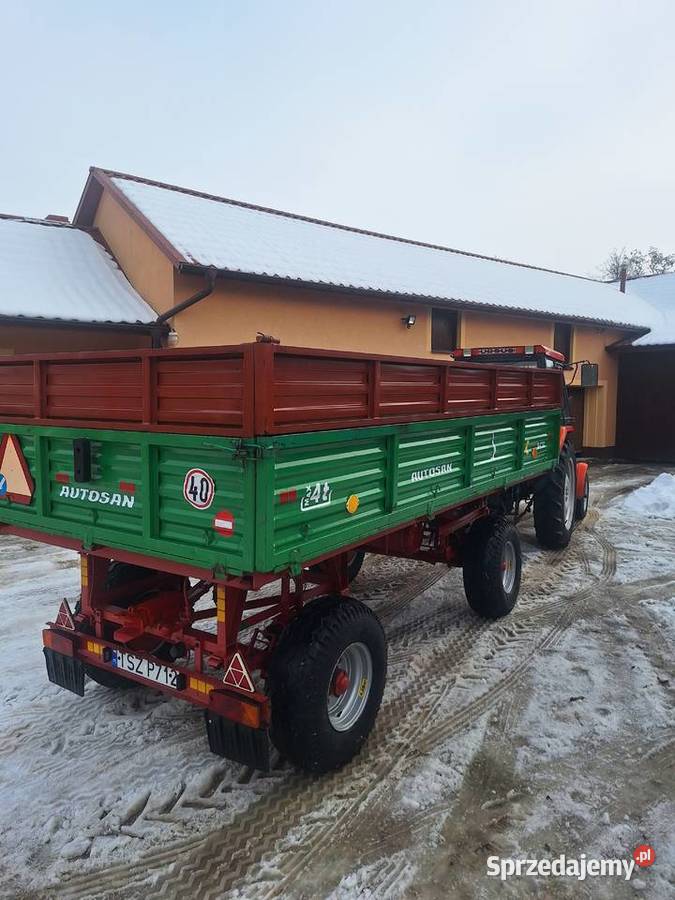 Przyczepa D 732 wywrotka zarejestrowana Ruszcza