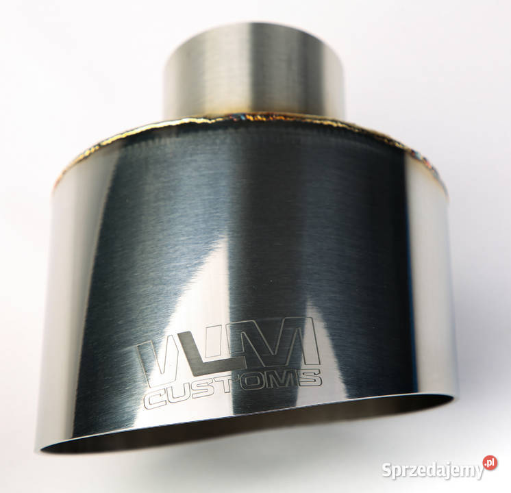 Końcówka wydechu tłumika owal stal nierdzewna tłumiki śląskie Hecznarowice