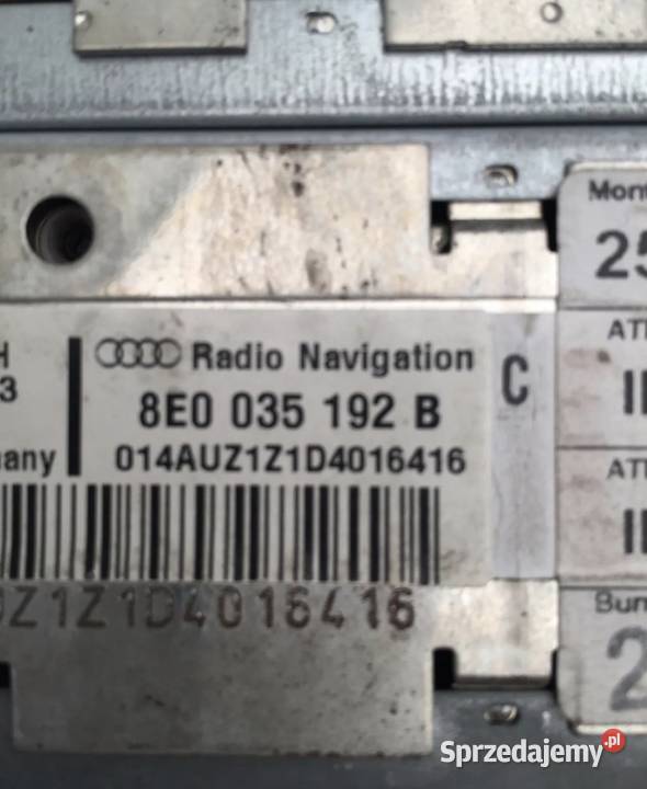 RADIO NAWIGACJA NAVIGATION PLUS AUDI A4 B6 Działoszyce sprzedam