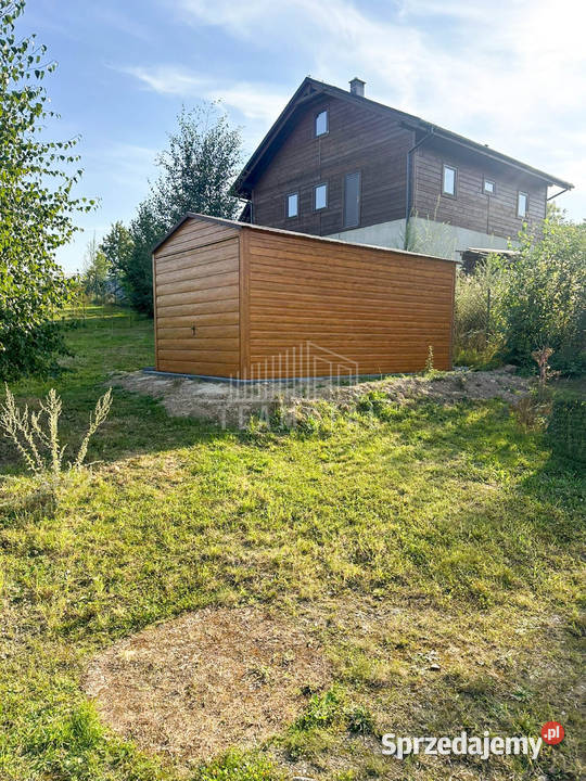 Garaż Blaszany 3x5m Brama Uchylna Jasny orzech pomorskie Miastko