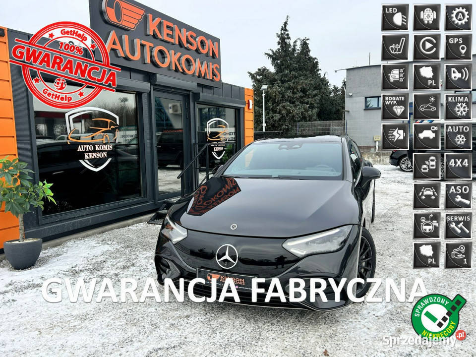 Mercedes EQE Salon1Wł Bezwypadkowy ASO NOWY światła przeciwmgielne Bydgoszcz sprzedam