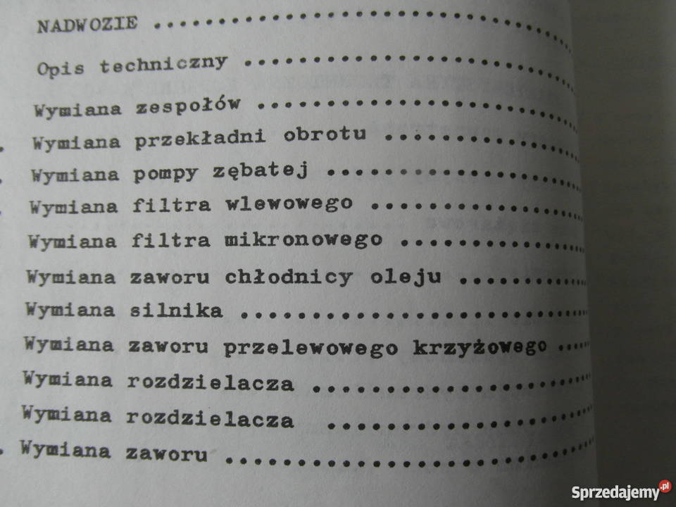 instrukcja naprawy koparka warynski k408 i inne Szczecin sprzedam